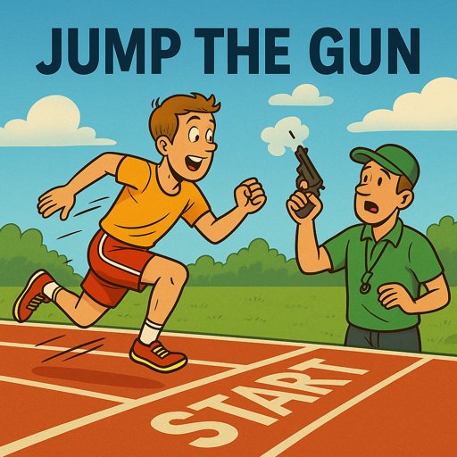 Jump the gun